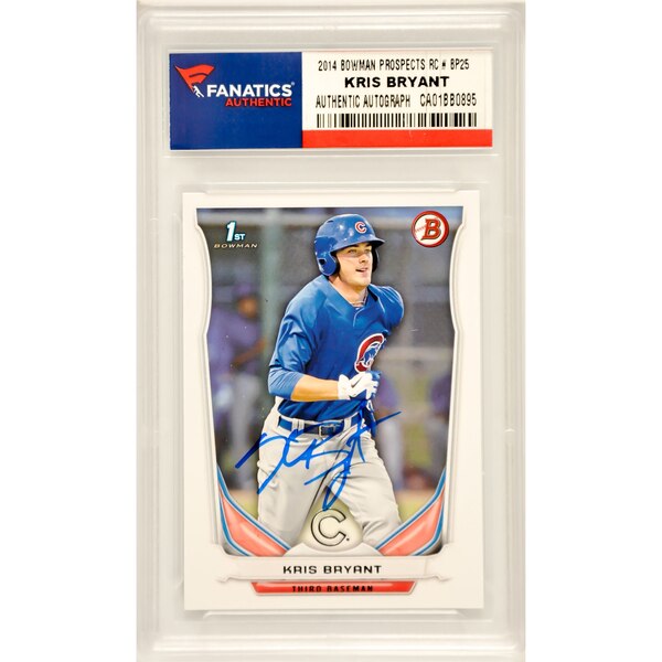 Autographed Chicago Cubs Kris Bryant Fanatics Auth cheap Stitched ...